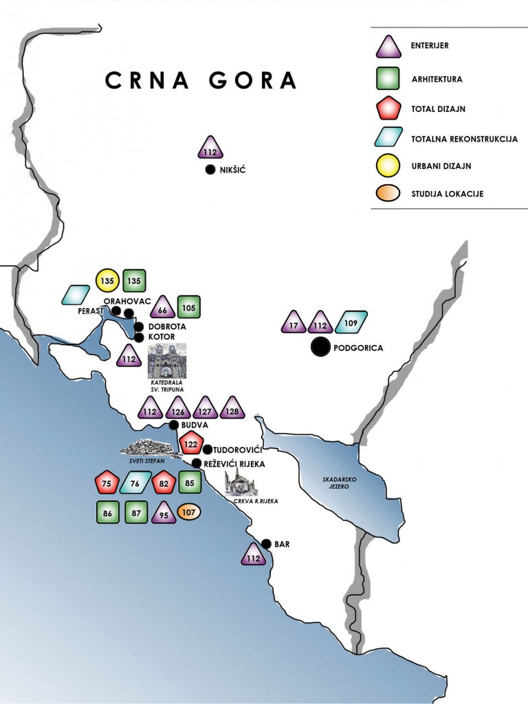 topografija arhitektonskih radova u crnoj gori